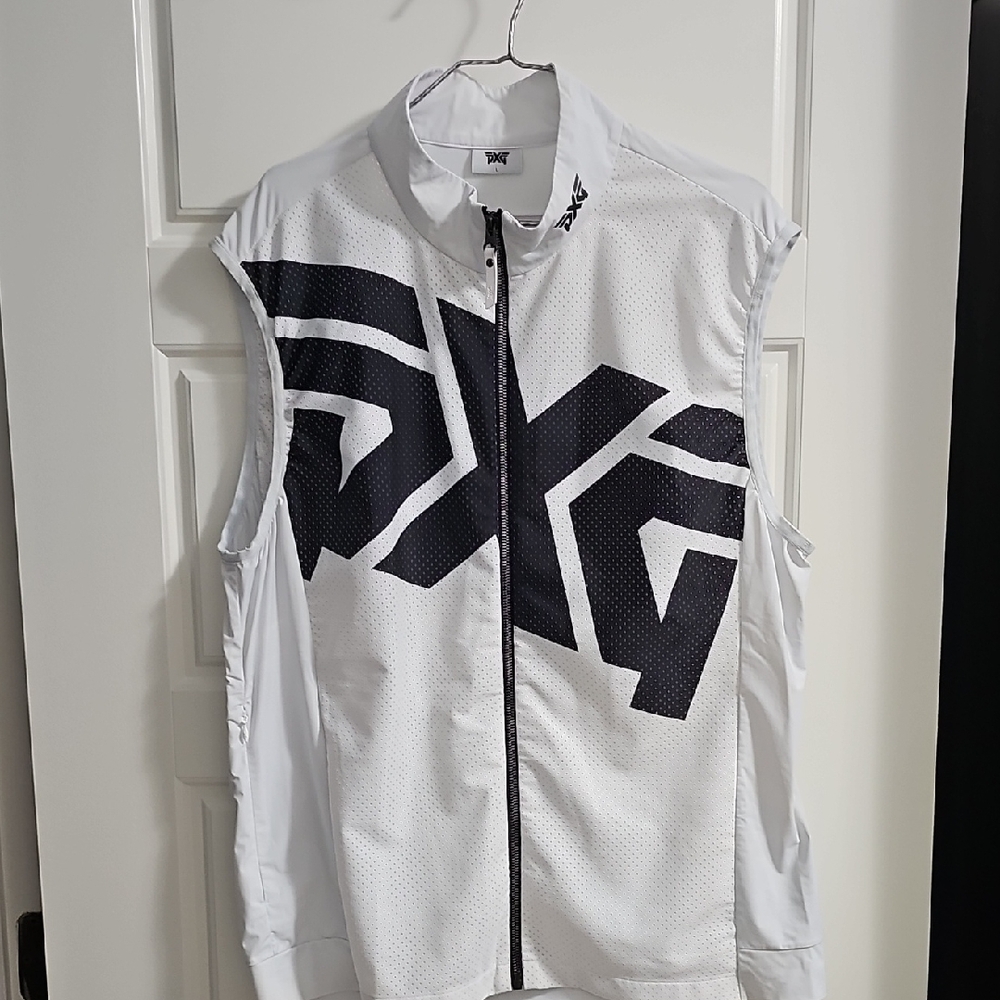 PXG Black and White Zip-Up Vest